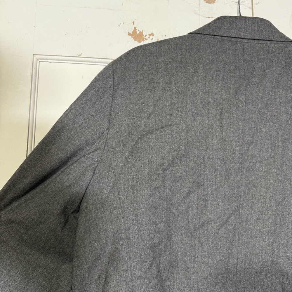 Talbots Gray Blazer Jacket Wool 3-Button Size 18W… - image 10